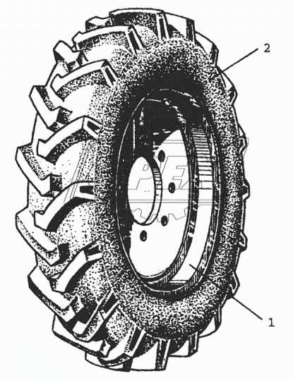 82-3101015 Колесо 11,2-20 (в сборе с шиной, с 8отв.) МТЗ РУП